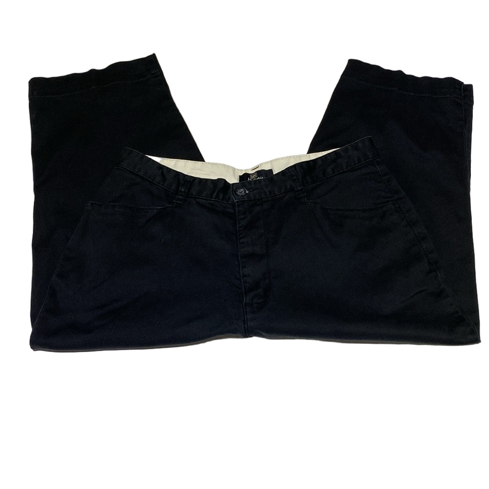 LEE KHAKIS Women’s High-Rise Dressy Black Cotton/Spandex Blend Capris 12M - Picture 5 of 16